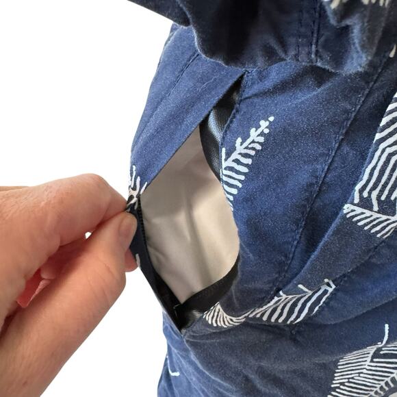 CALIFORNIA COWBOY Women's La Sirena Robe Vintage Floral Farallon Navy XS/S - Picture 4 of 8